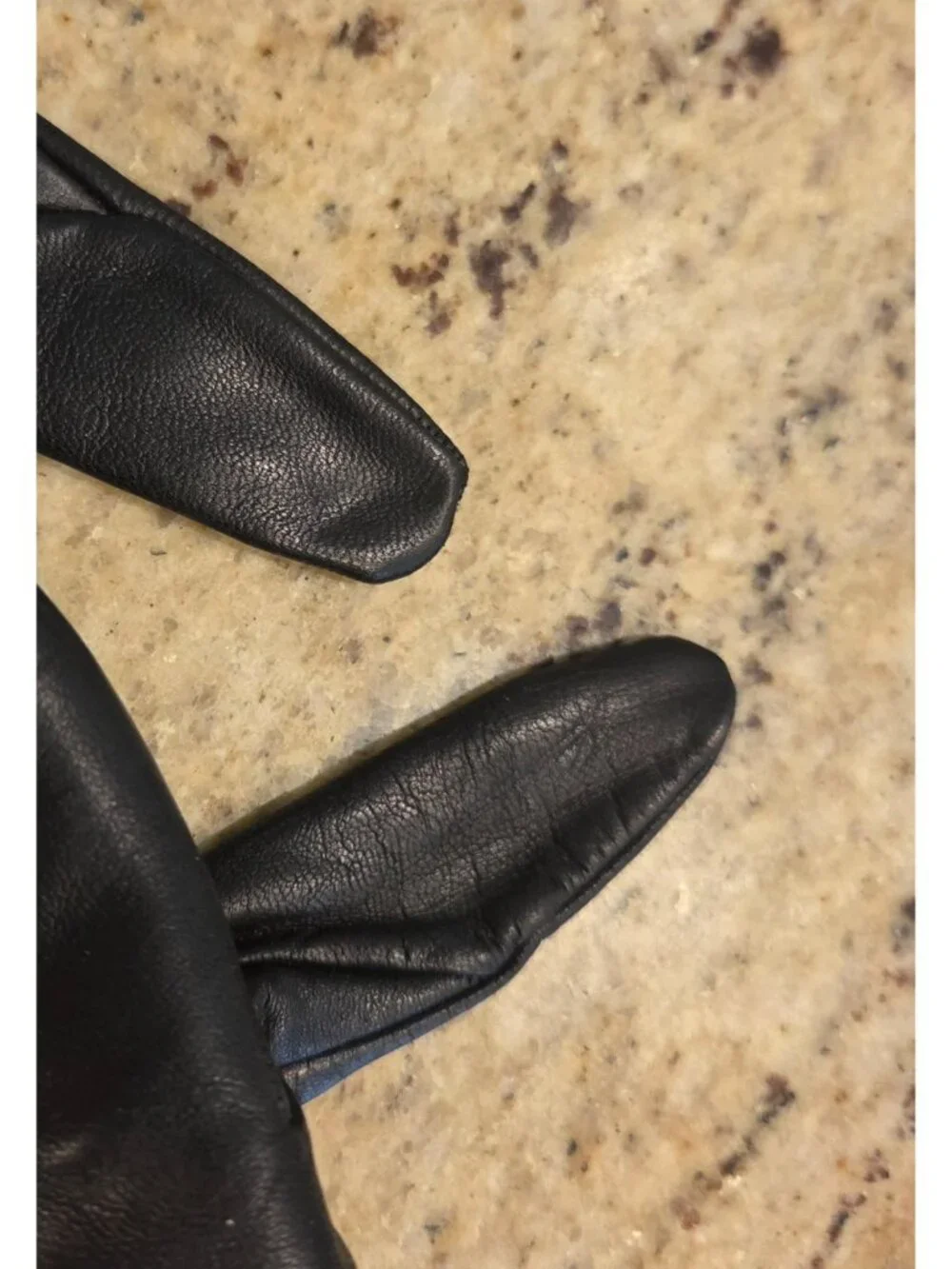 New Vintage Womens Size M 8 Black Soft Leather Lined Gloves Spain